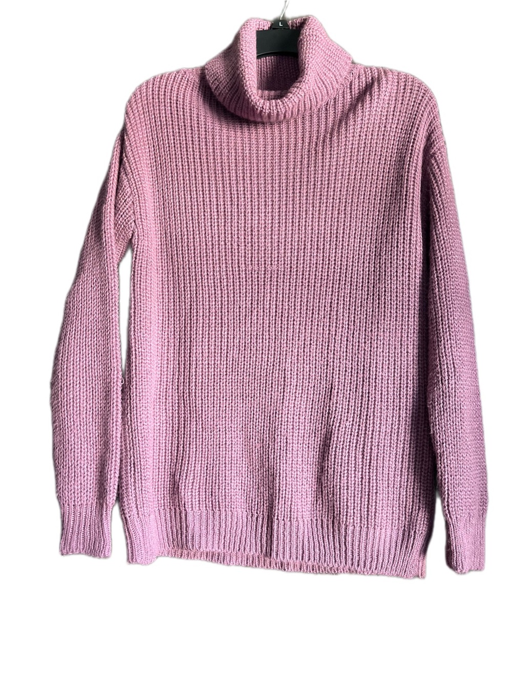 American Eagle Don't Ask Why Purple Cozy Chunky Knit Turtleneck Sweater One Size